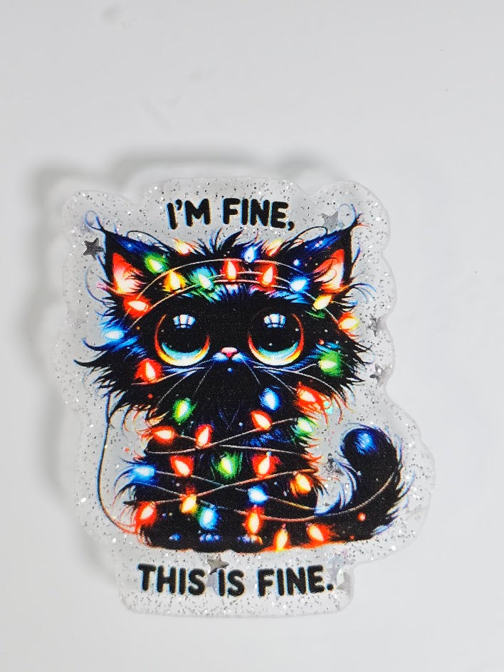 Bogg Bag Charms - I'm Fine, This Is Fine