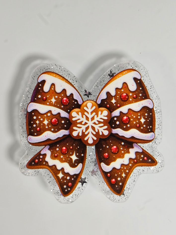 Bogg Bag Charms - Gingerbread Bowtie