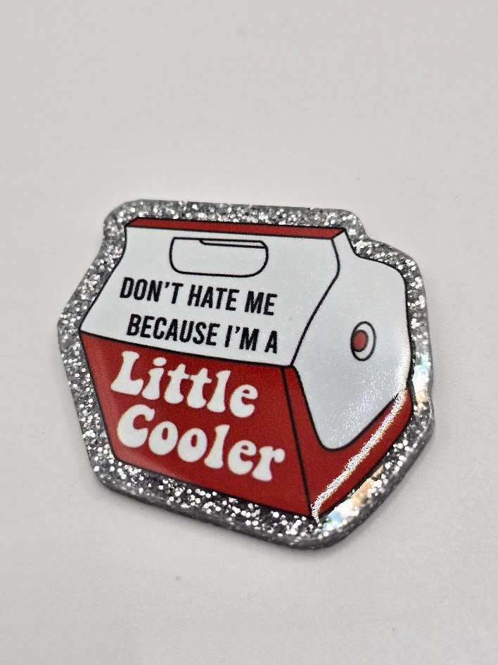 Acrylic Glitter Flatbacks - Little Cooler