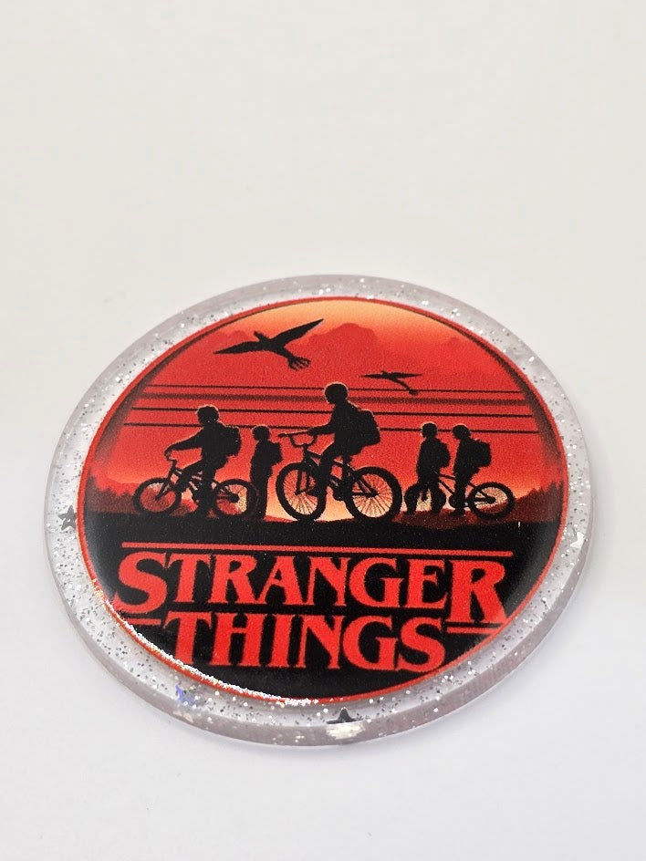 Acrylic Glitter Flatback- Stranger Things