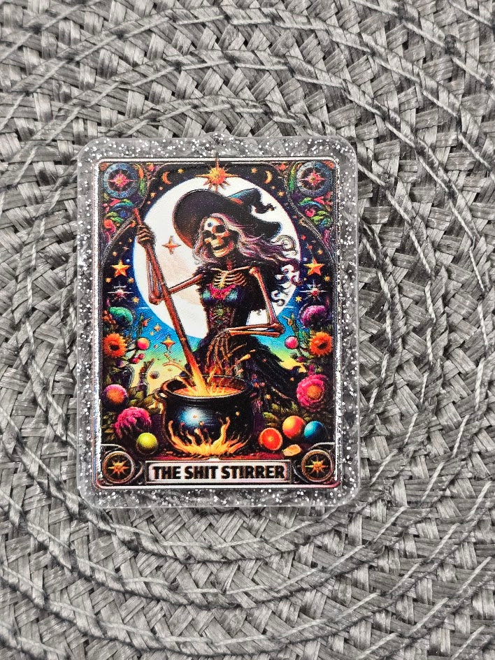 Acrylic Glitter Flatbacks - The Shi*t Stirrer