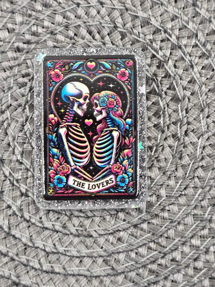 Acrylic Glitter Flatbacks - The Lovers