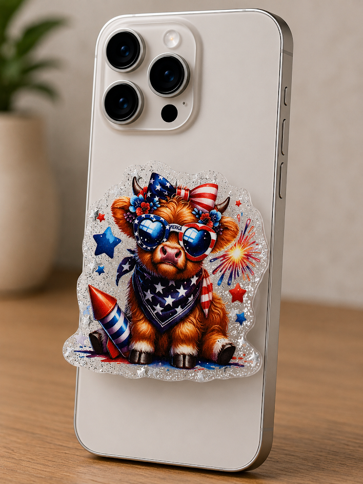 Magnetic Phone Grips – America Heifer Cow