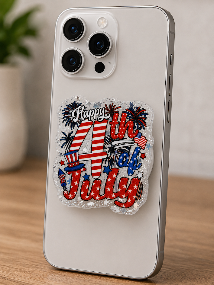 Magnetic Phone Grips – Happy 4th Of July