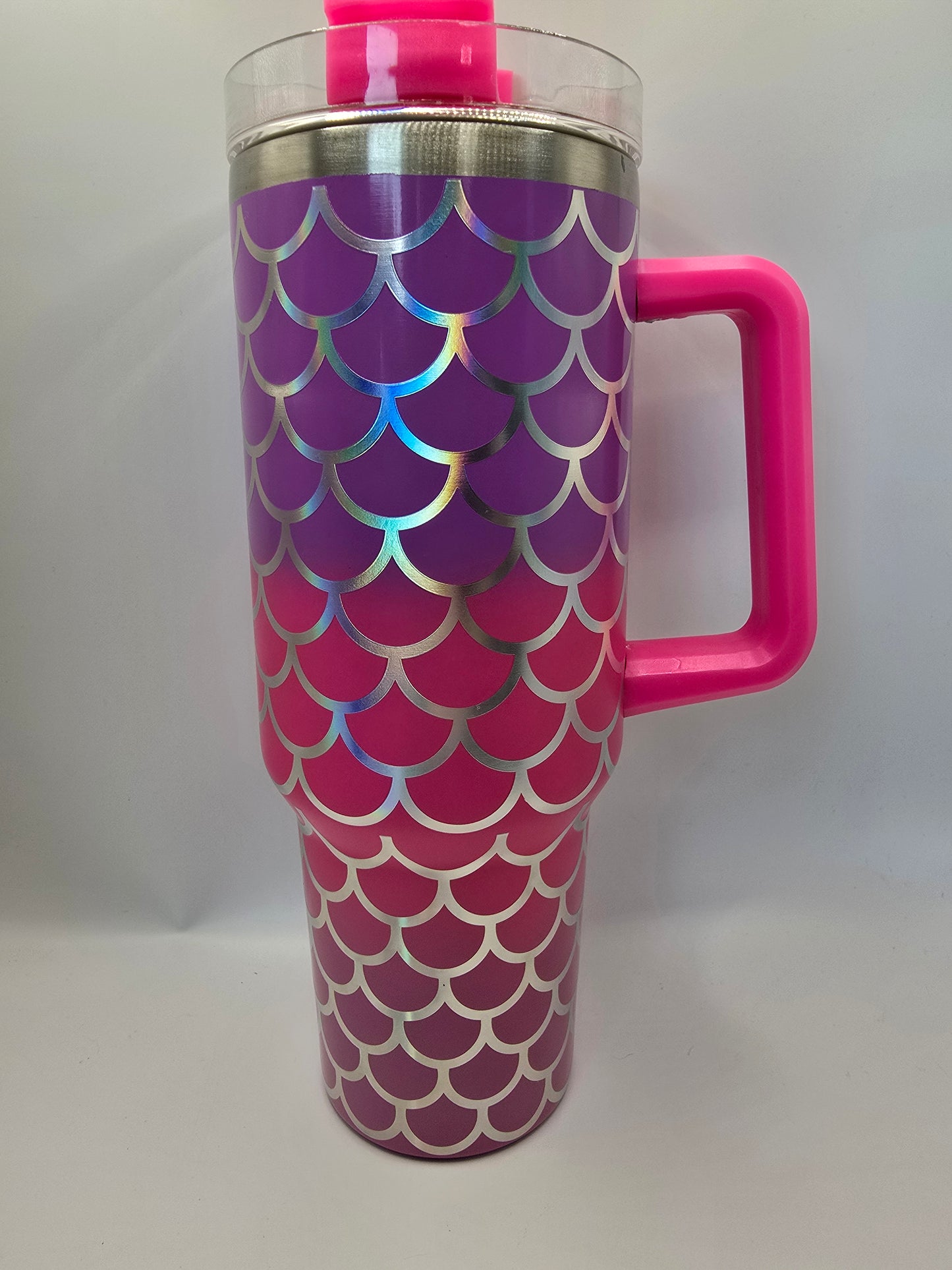 Hot Pink/Purple Mermaid 40 oz Tumbler
