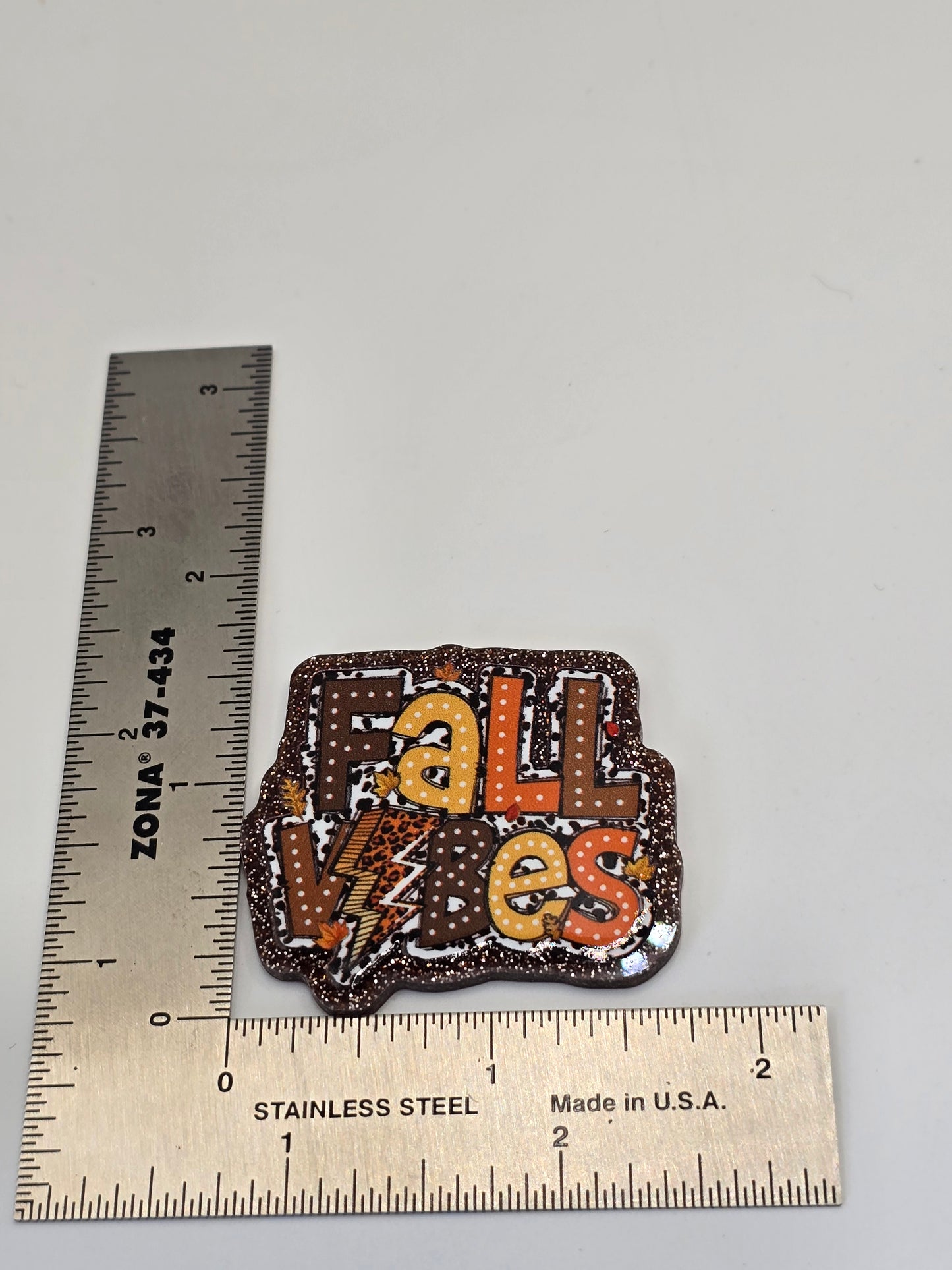 Acrylic Glitter Flatbacks-Fall Vibes
