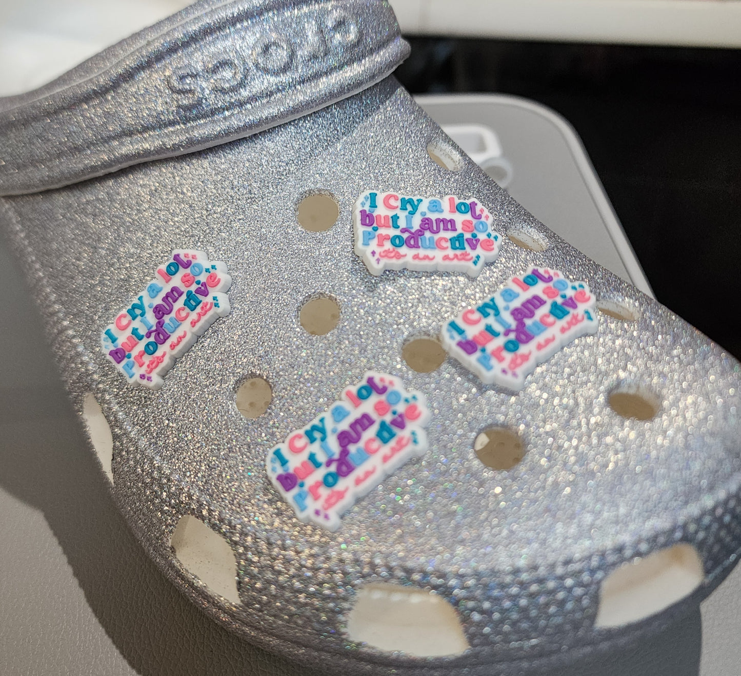Taylor Swift "I Cry A lot But I am so productive" Shoe Charm