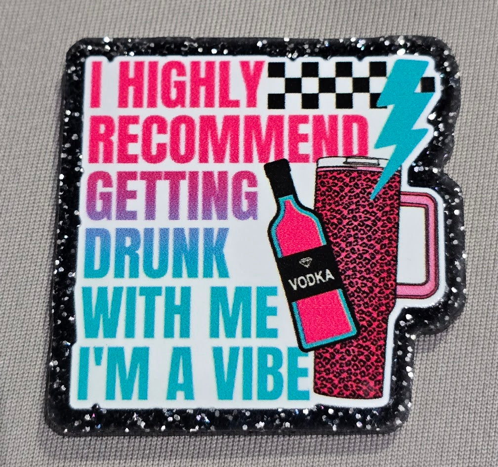 Getting Drunk With Me Bogg Bag Charm