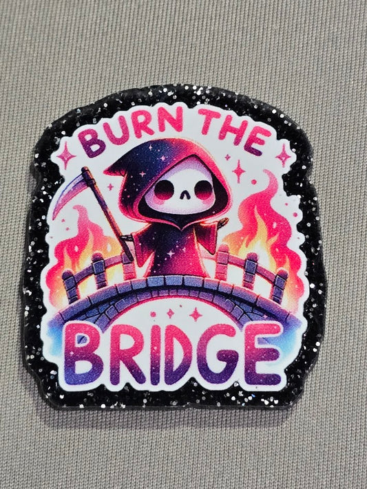 Burn The Bridge Bogg Bag Charm