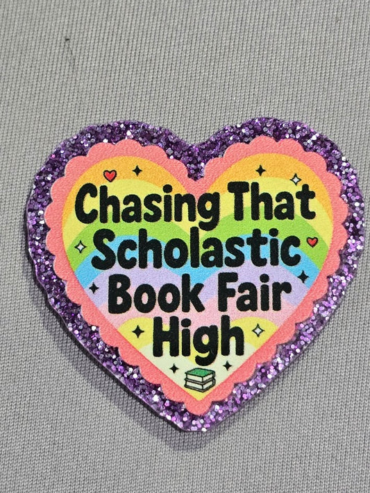 Chasing That Scholastic Book Fair High Bogg Bag Charm