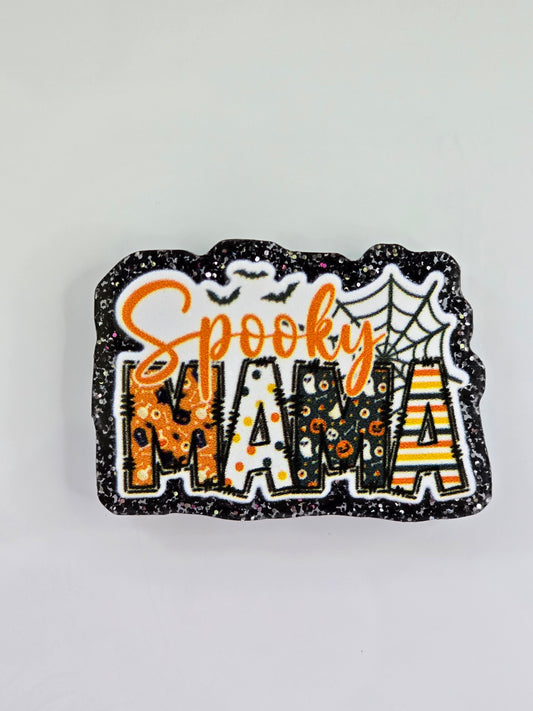 Acrylic Glitter Flatbacks-Spooky Season