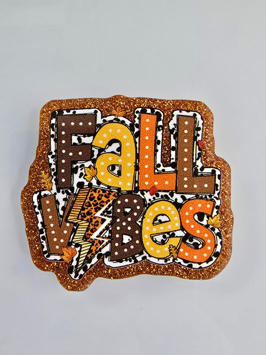 Acrylic Glitter Flatbacks-Fall Vibes