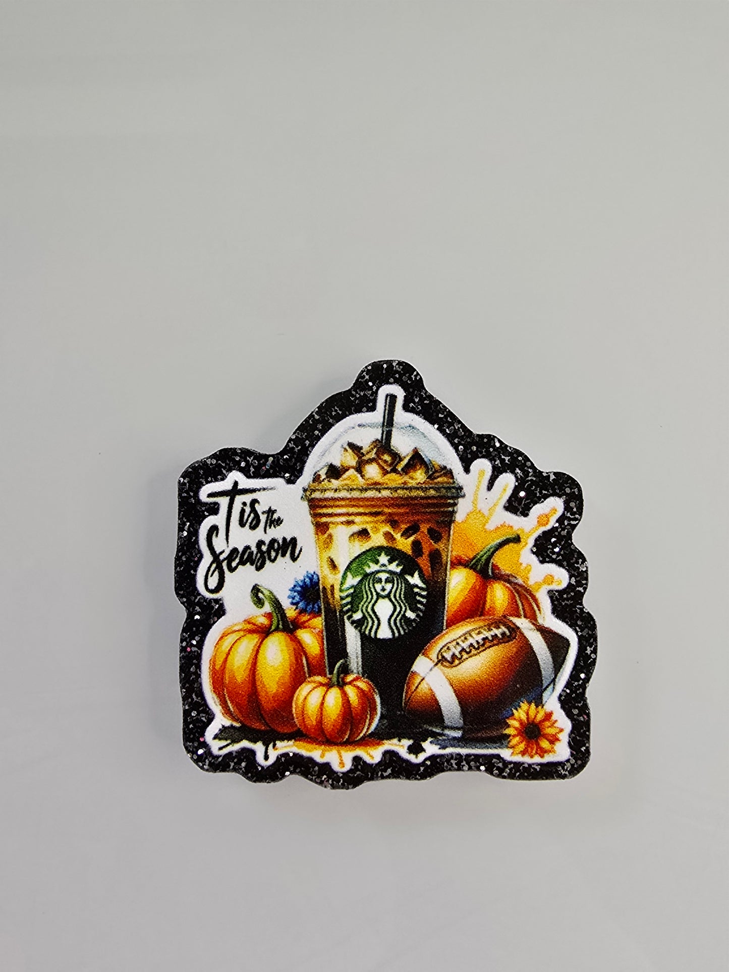 Acrylic Glitter Flatbacks-Tis The Season