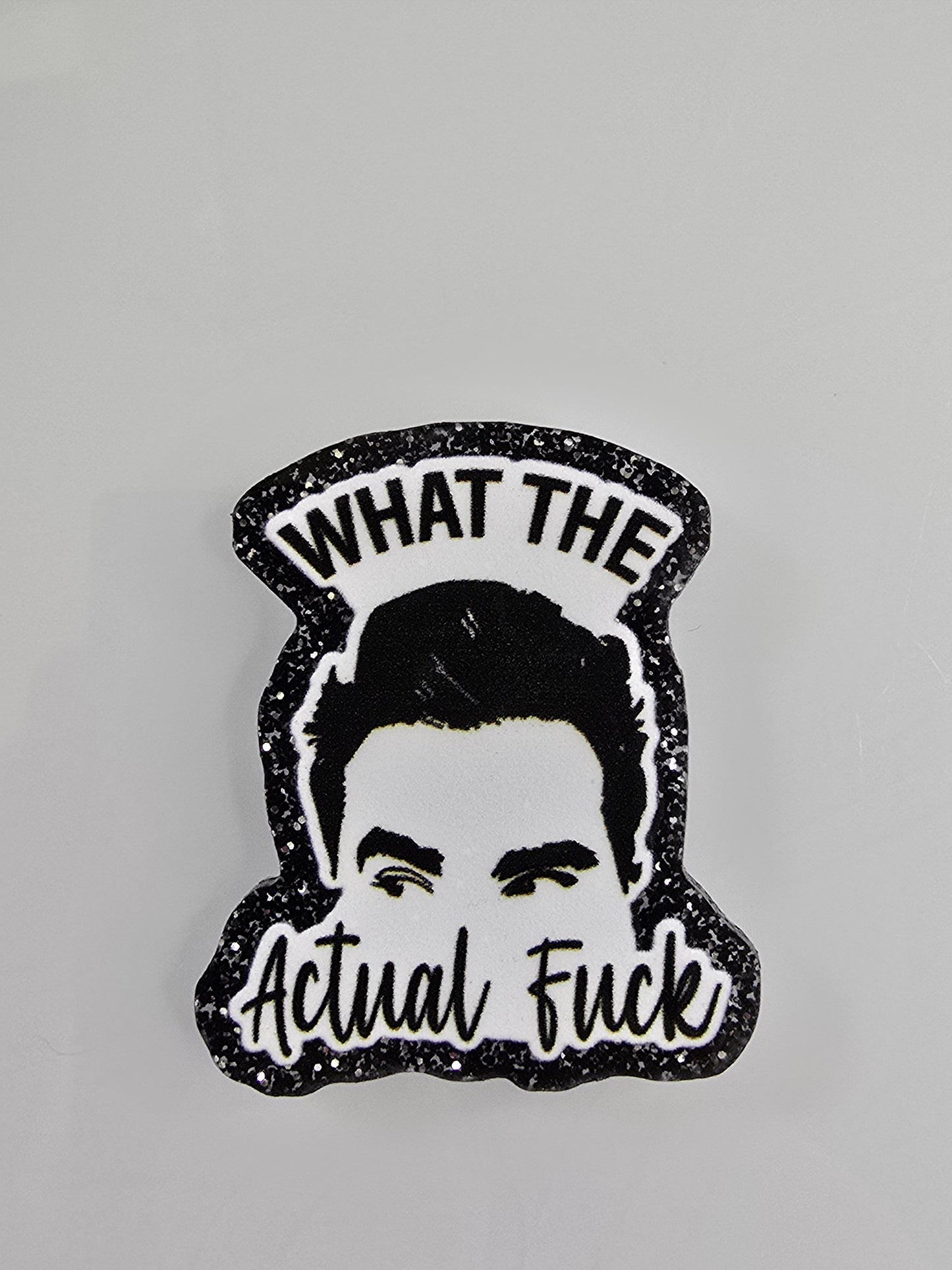 Acrylic Glitter Flatbacks-What The Actual Fuck