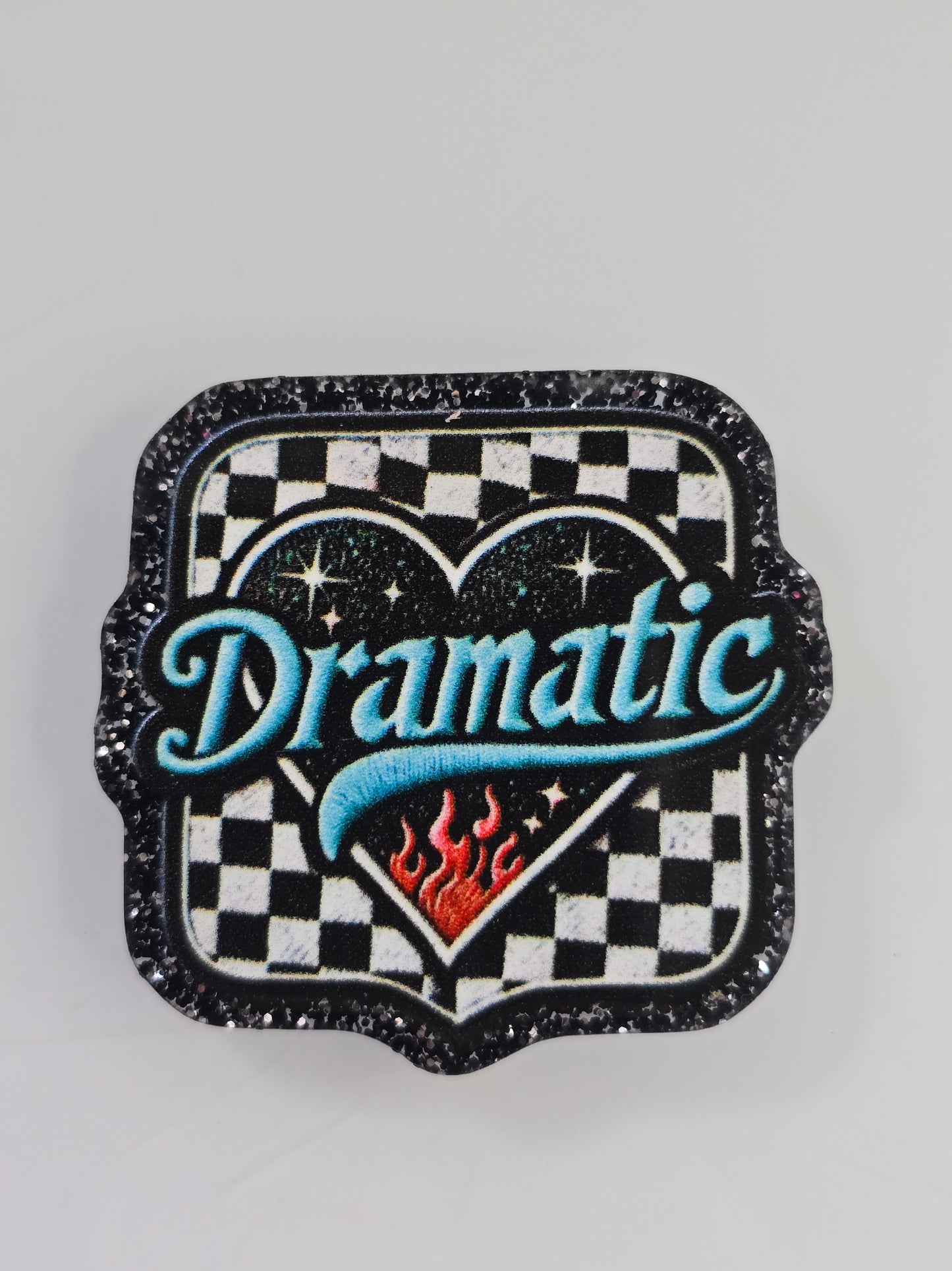Acrylic Glitter Flatbacks-Dramatic