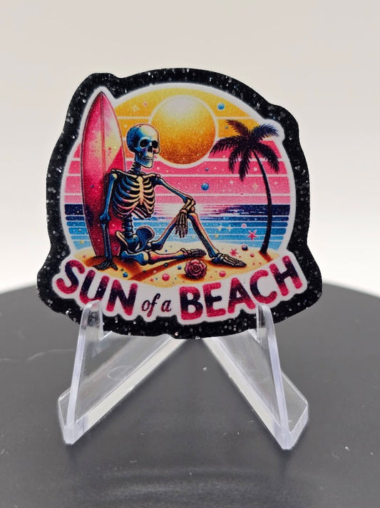 Glitter Flatback- Sun of a Beach (Exclusive!!)