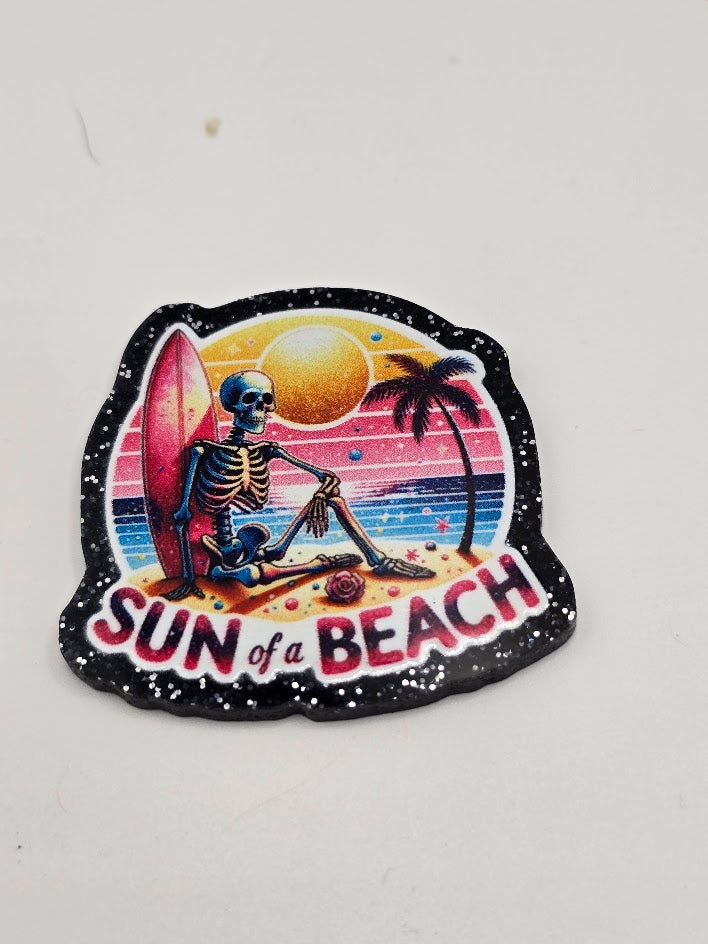 Glitter Flatback- Sun of a Beach (Exclusive!!)