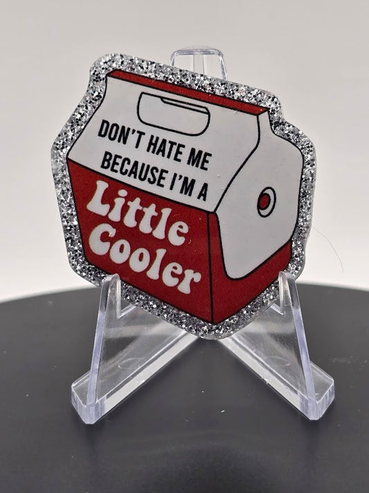 Acrylic Glitter Flatbacks - Little Cooler