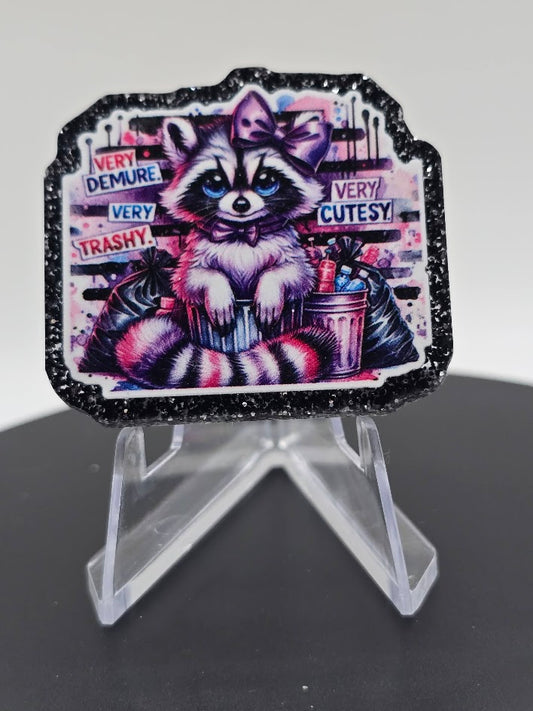 Acrylic Glitter Flatbacks- Very Demure