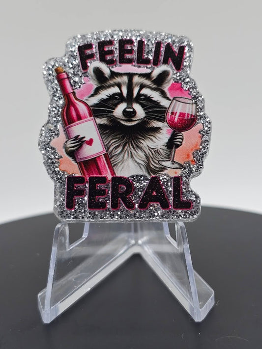 Acrylic Glitter Flatbacks-Feelin Feral