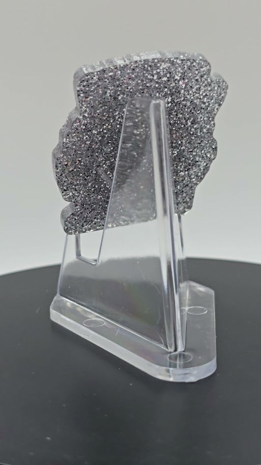 Acrylic Glitter Flatbacks-Feelin Feral