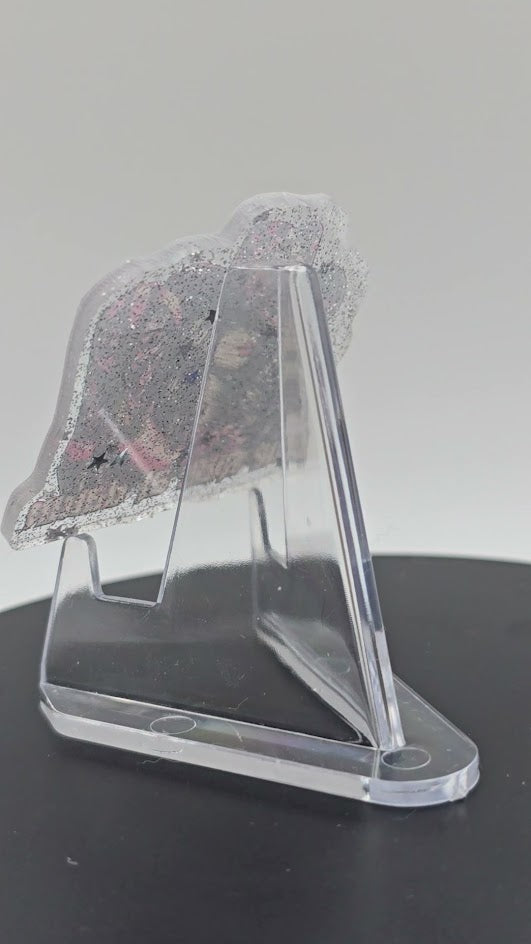 Acrylic Glitter Flatbacks- We Ride At Dawn