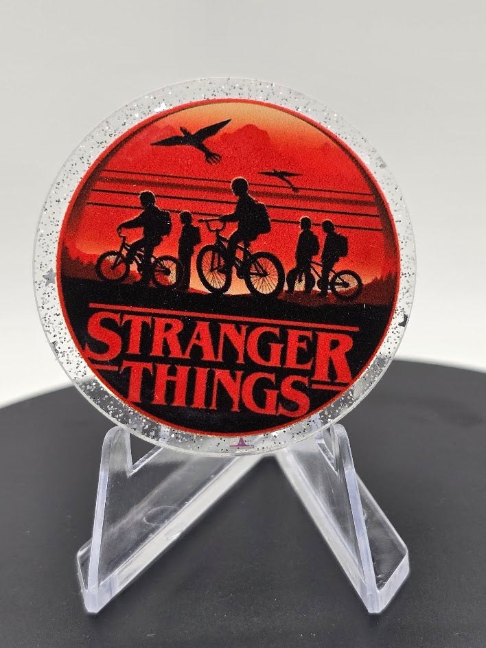 Acrylic Glitter Flatback- Stranger Things