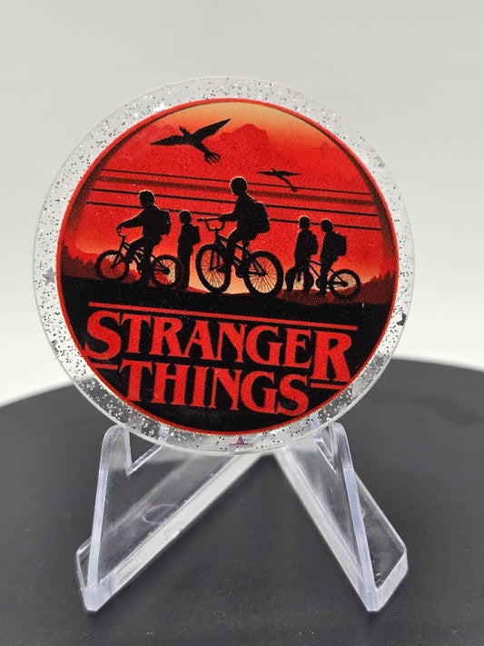 Acrylic Glitter Flatback- Stranger Things