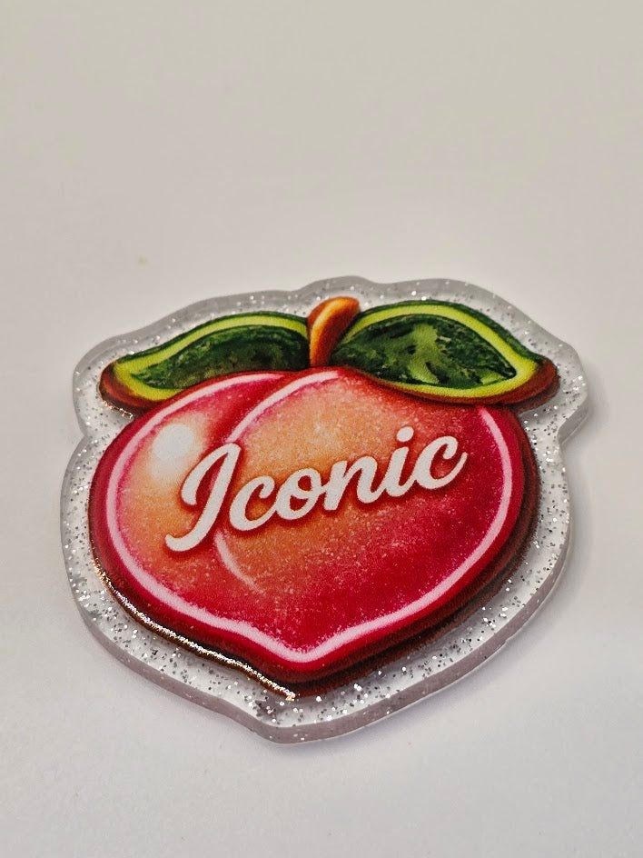 Acrylic Glitter Flatback - Iconic