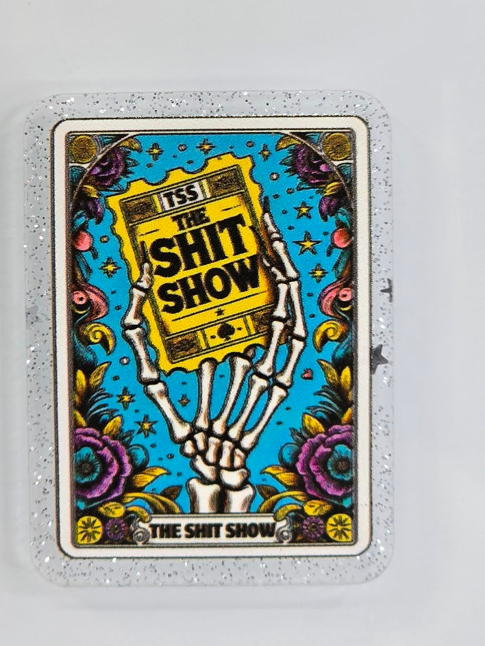 Acrylic Glitter Flatbacks - The Sh*t Show
