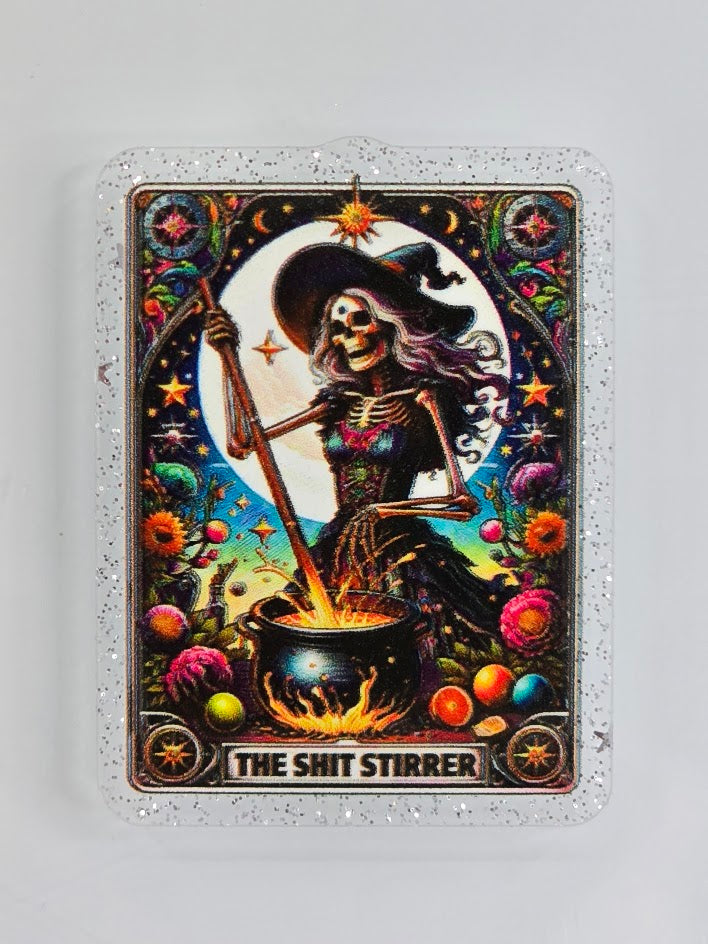 Acrylic Glitter Flatbacks - The Shi*t Stirrer