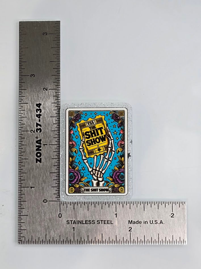Acrylic Glitter Flatbacks - The Sh*t Show