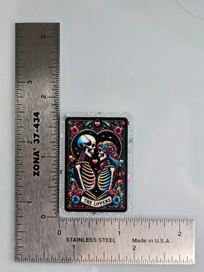 Acrylic Glitter Flatbacks - The Lovers