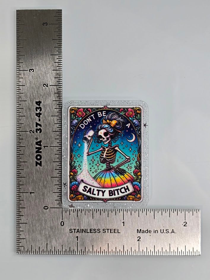 Acrylic Glitter Flatbacks - Don't Be Salty
