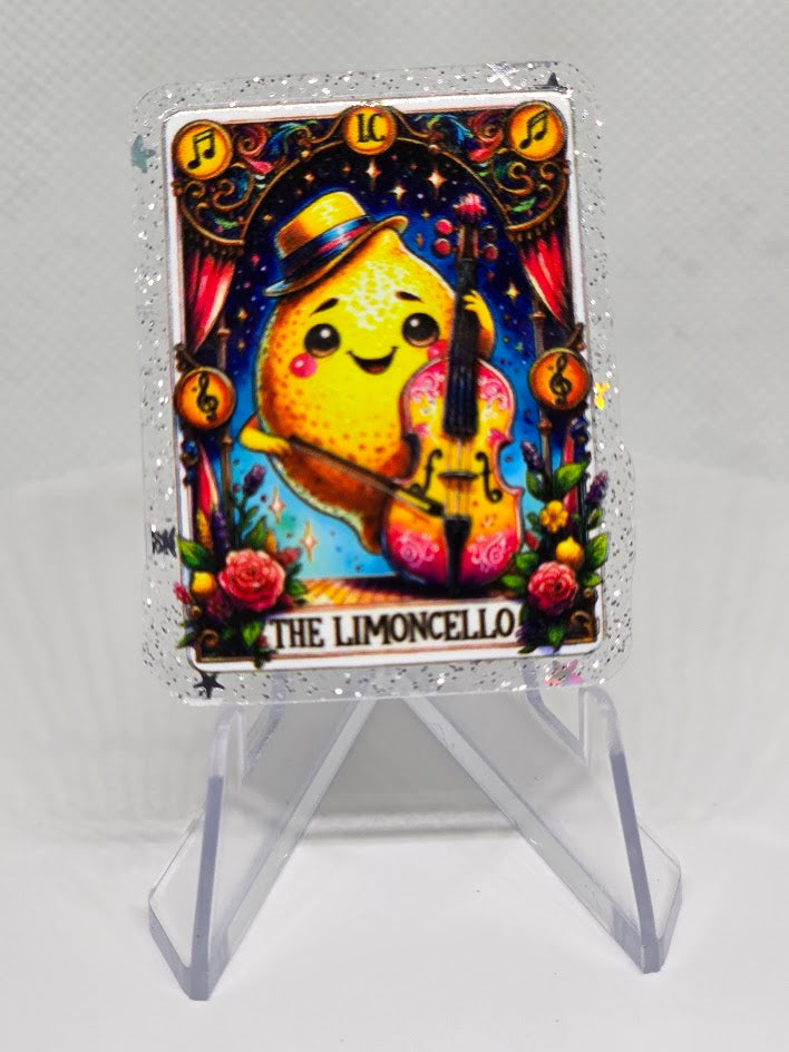Acrylic Glitter Flatbacks - The Limoncello