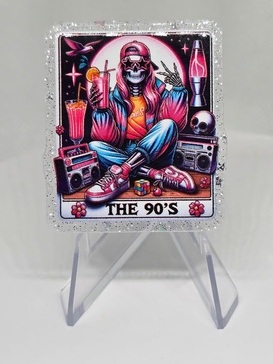 Acrylic Glitter Flatbacks - The 90's