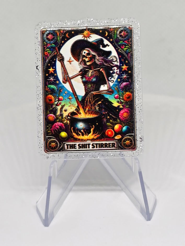 Acrylic Glitter Flatbacks - The Shi*t Stirrer