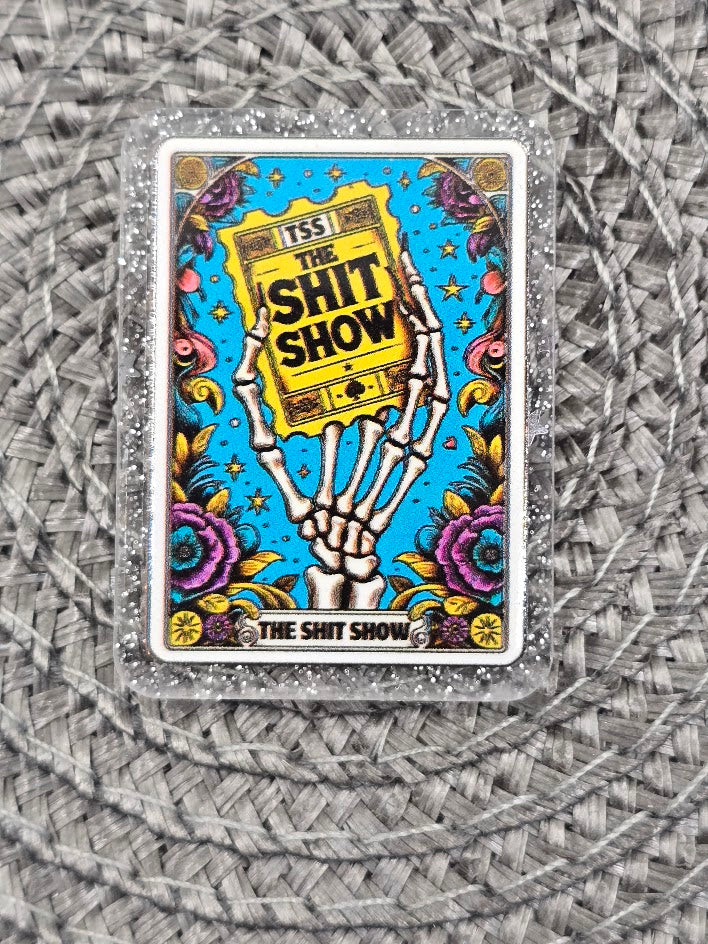 Acrylic Glitter Flatbacks - The Sh*t Show