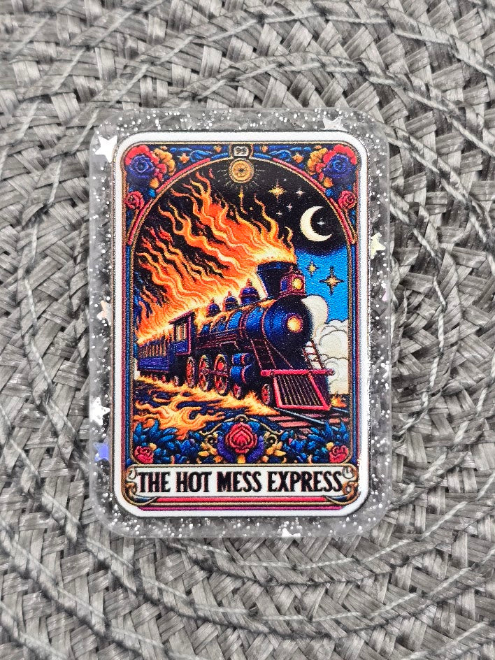 Acrylic Glitter Flatbacks - The Hot Mess Express
