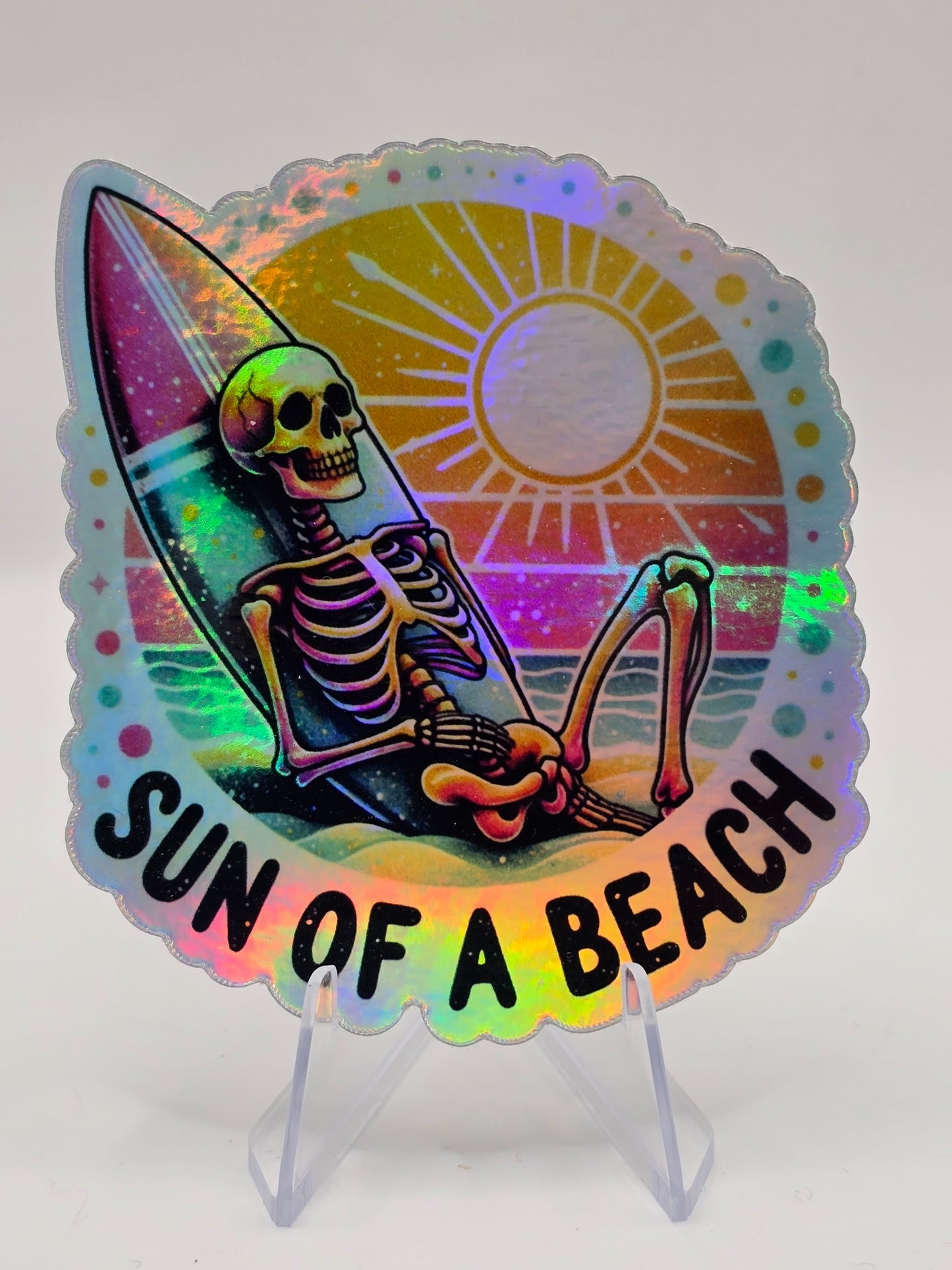 Sun of a Beach-Holographic Sticker/Decal