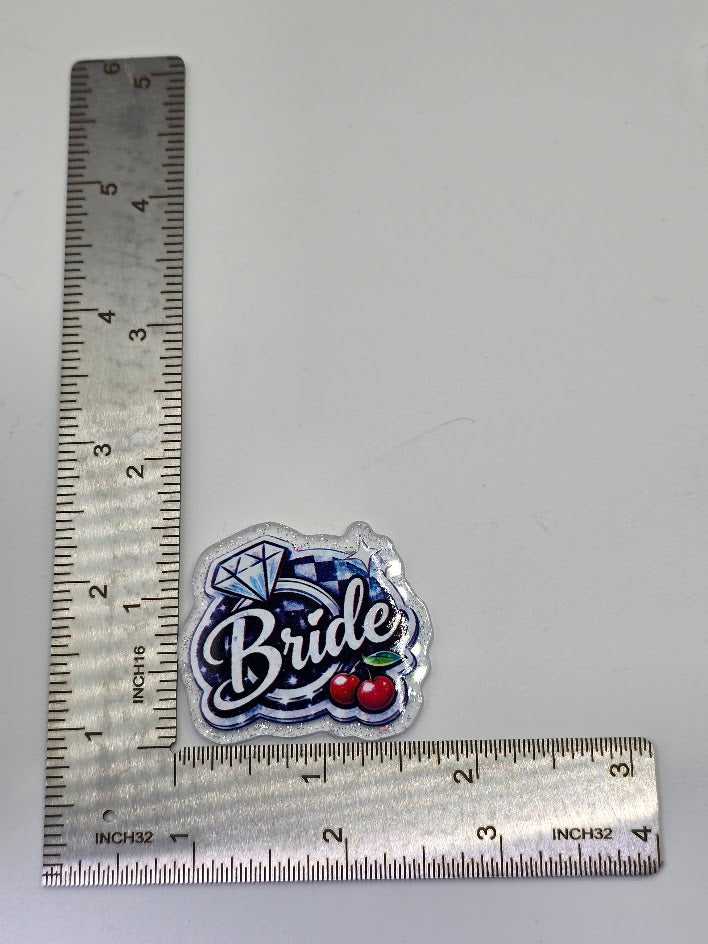 Acrylic Glitter Flatbacks - Bribe