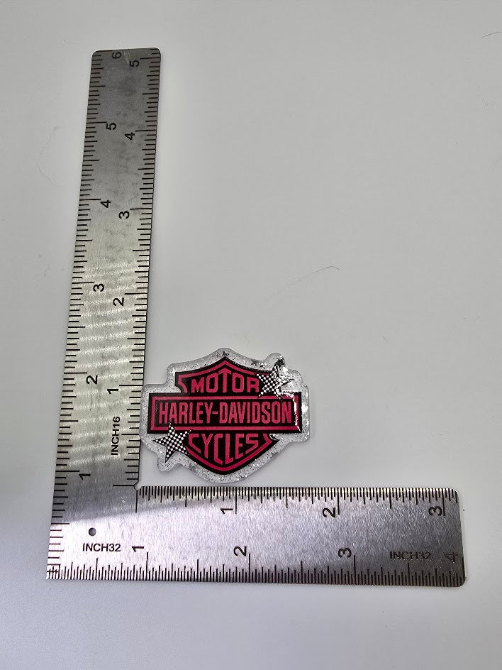 Acrylic Glitter Flatbacks - Harley-Davidson