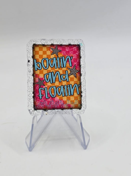Acrylic Glitter Flatbacks - Boatin' and Floatin'