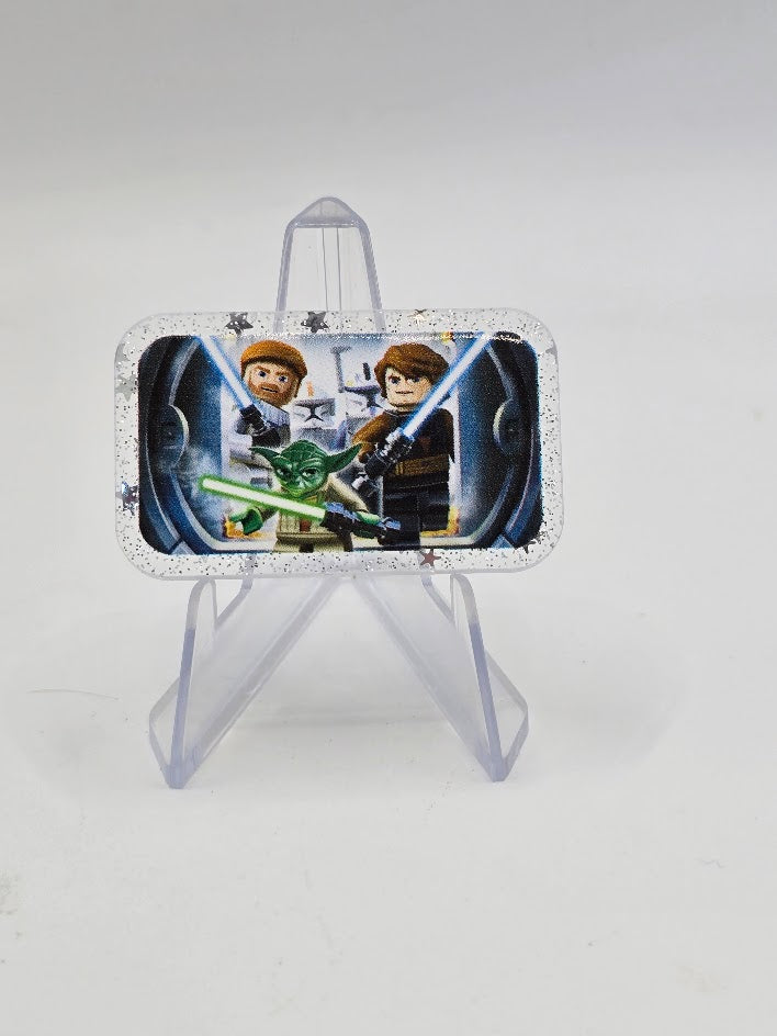 Acrylic Glitter Flatbacks - Lego Clone Wars