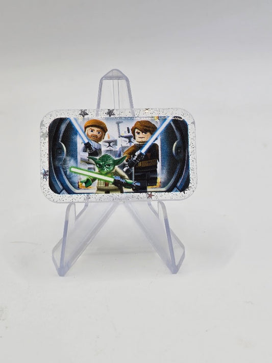 Acrylic Glitter Flatbacks - Lego Clone Wars