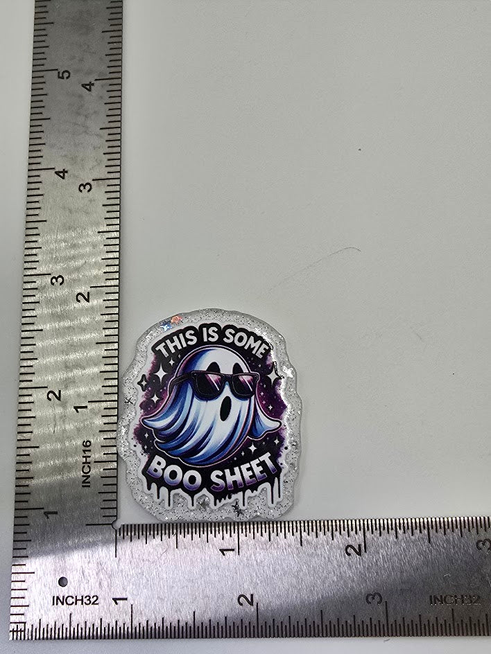Acrylic Glitter Flatbacks - This Is Some Boo Sheet