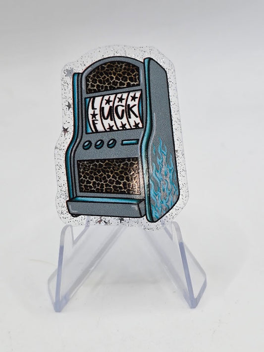 Acrylic Glitter Flatbacks - Luck Or F*ck