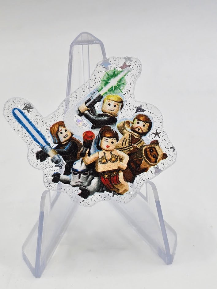 Acrylic Glitter Flatbacks - Lego Star Wars