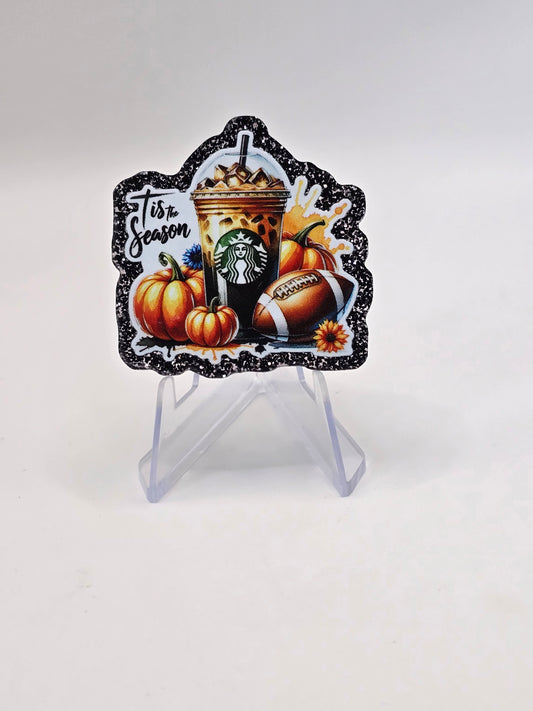 Acrylic Glitter Flatbacks-Tis The Season