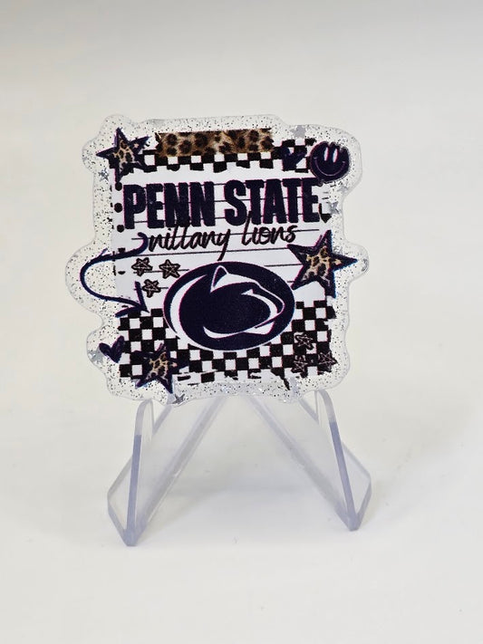 Acrylic Glitter Flatbacks - Penn State Nittany Lions